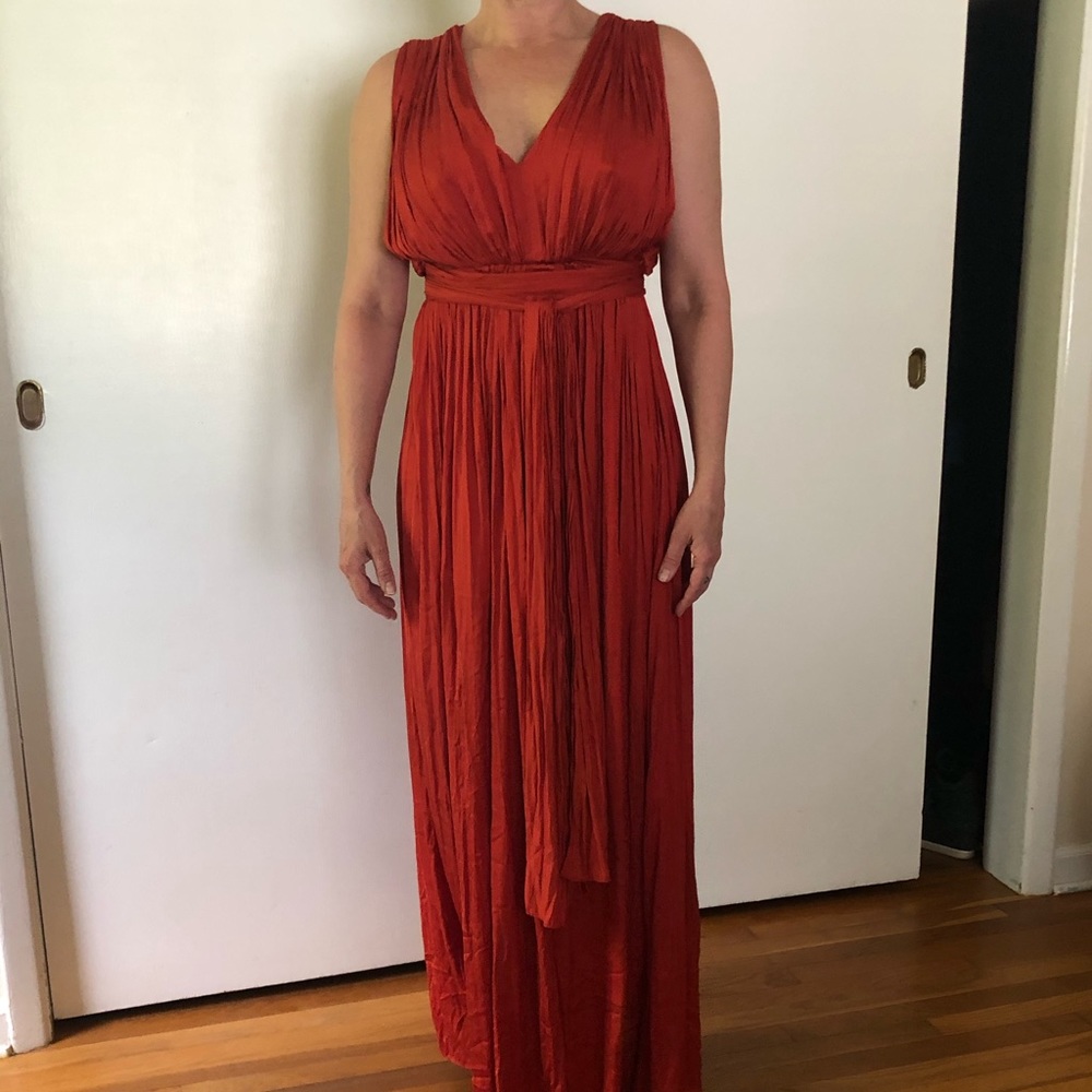 Adam Lippes Beautiful Orange Size 4 Gown